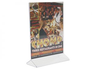 5 1/2 " x 8 1/2"  Open Top vertical sign holder  - Image 2