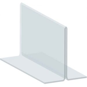 6 x 4" Acrylic T Base Sigholder - Image 2