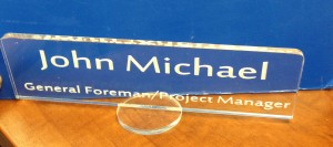 Acrylic Name Plate - Image 2